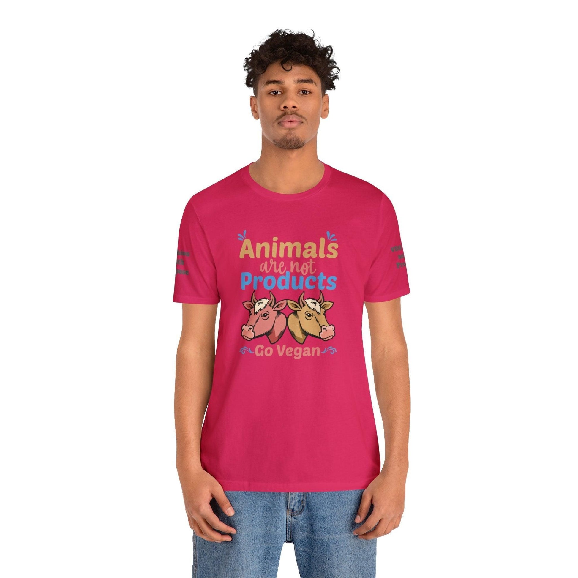 Animal Lover Unisex Tee T-Shirt Fuchsia XS 