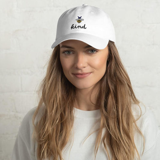 Be Kind Exquisite Millinery hat Cap White  
