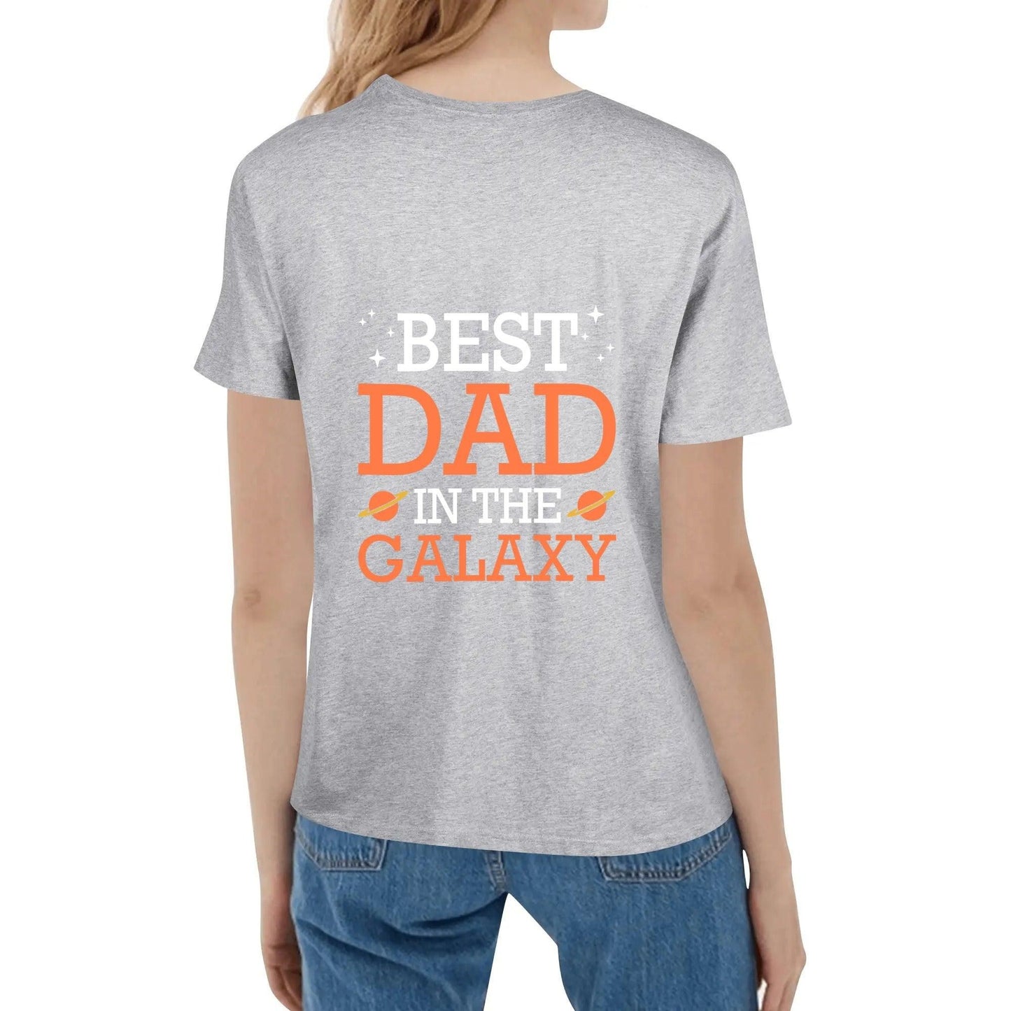 Best dad in the galaxy womens cotton t-shirt - NX Vogue New York | Luxury Redefined