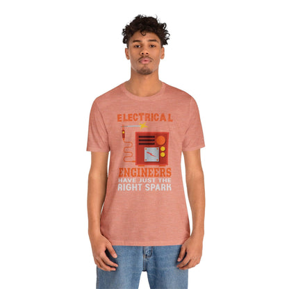 Electrical Engineering Unisex Tee T-Shirt Heather Prism Sunset XS 