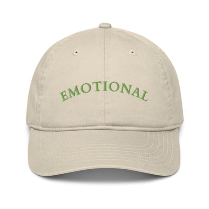 Emotional Logo Eco Friendly Organic dad hat Cap Oyster  