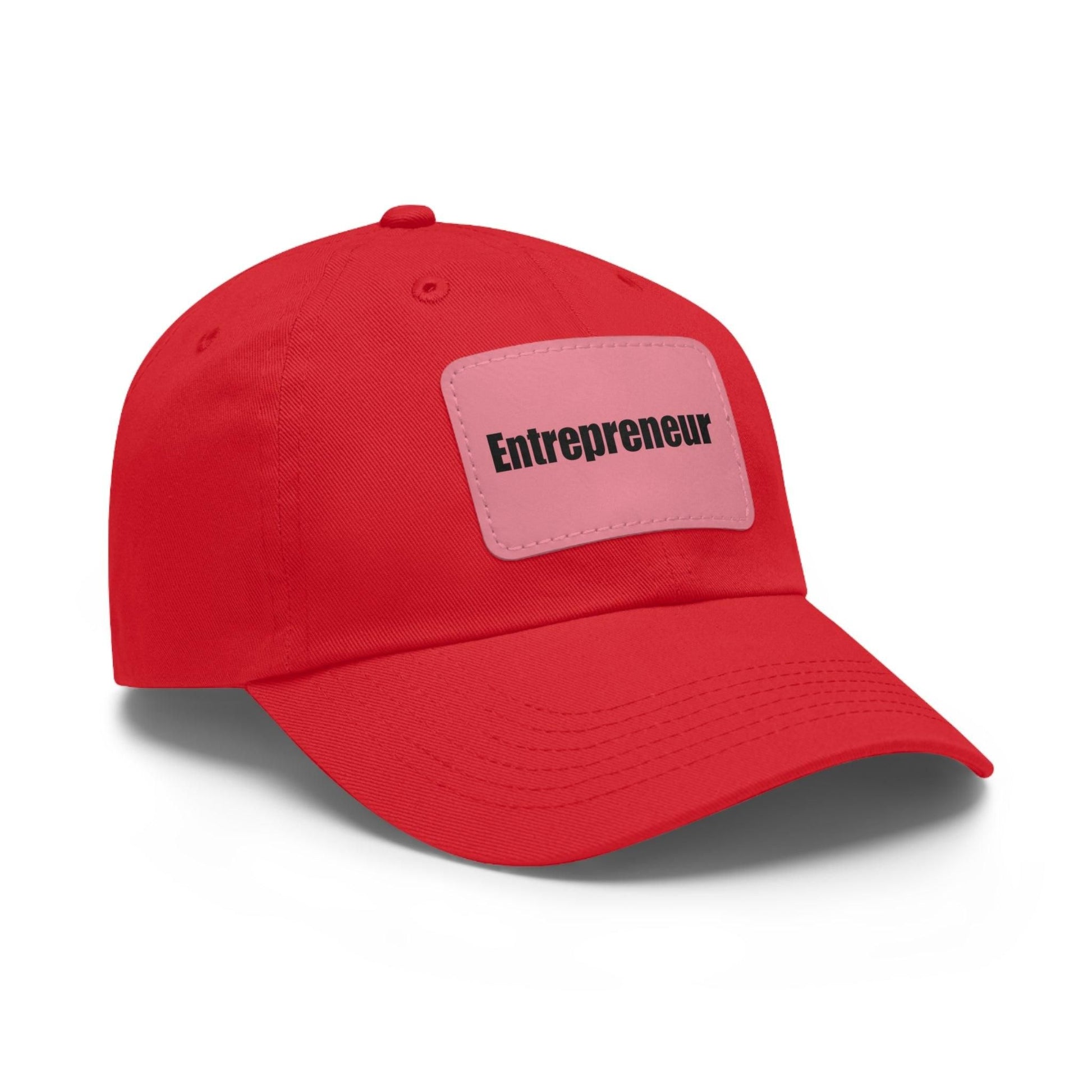 Entrepreneur Baseball Hat with Leather Patch Cap   