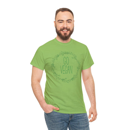Go Vegan Unisex Tee T-Shirt Lime S 