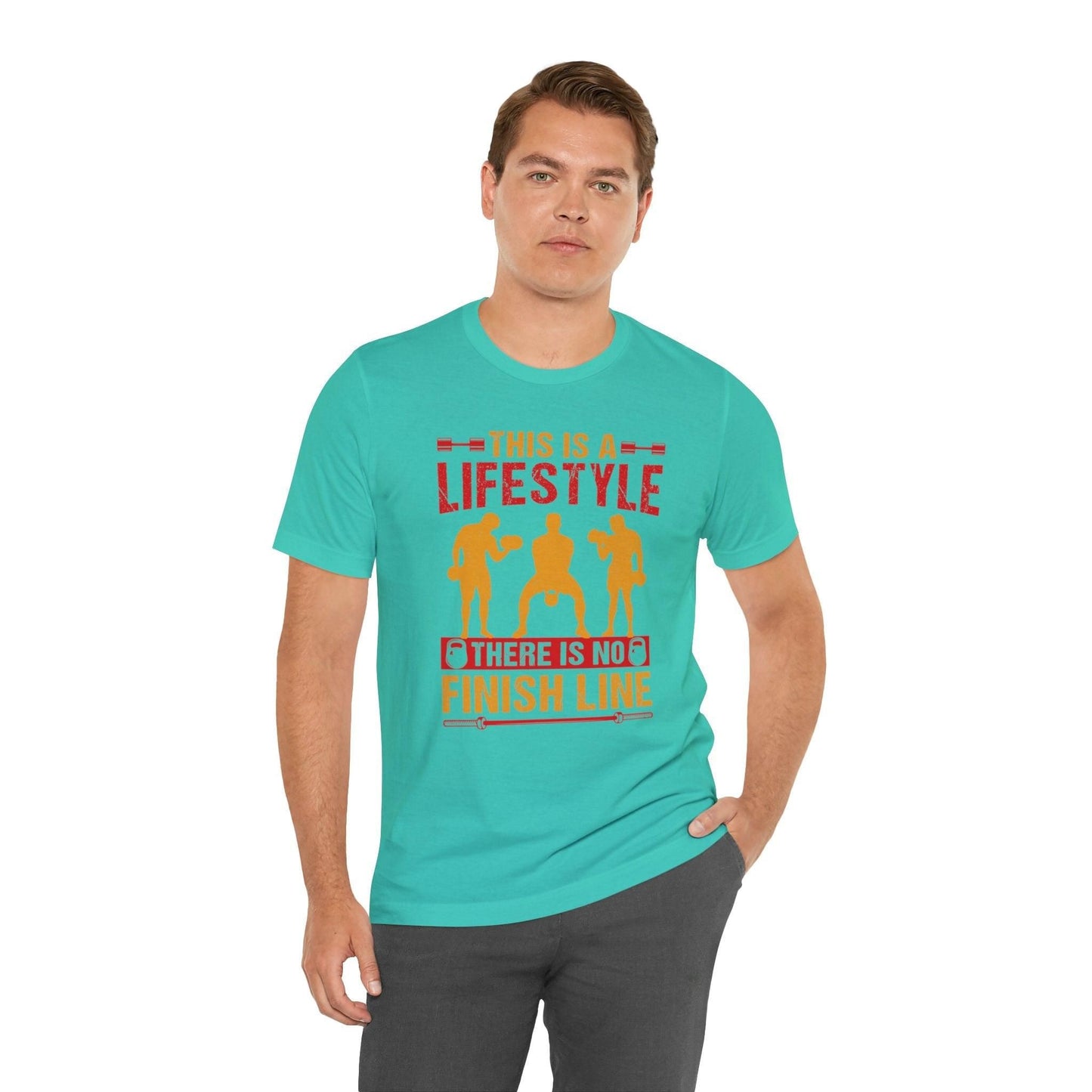 Gym Lifestyle Unisex Tee T-Shirt Teal XS 