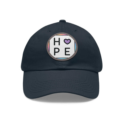 Hope Baseball Cap with Leather Patch Cap   