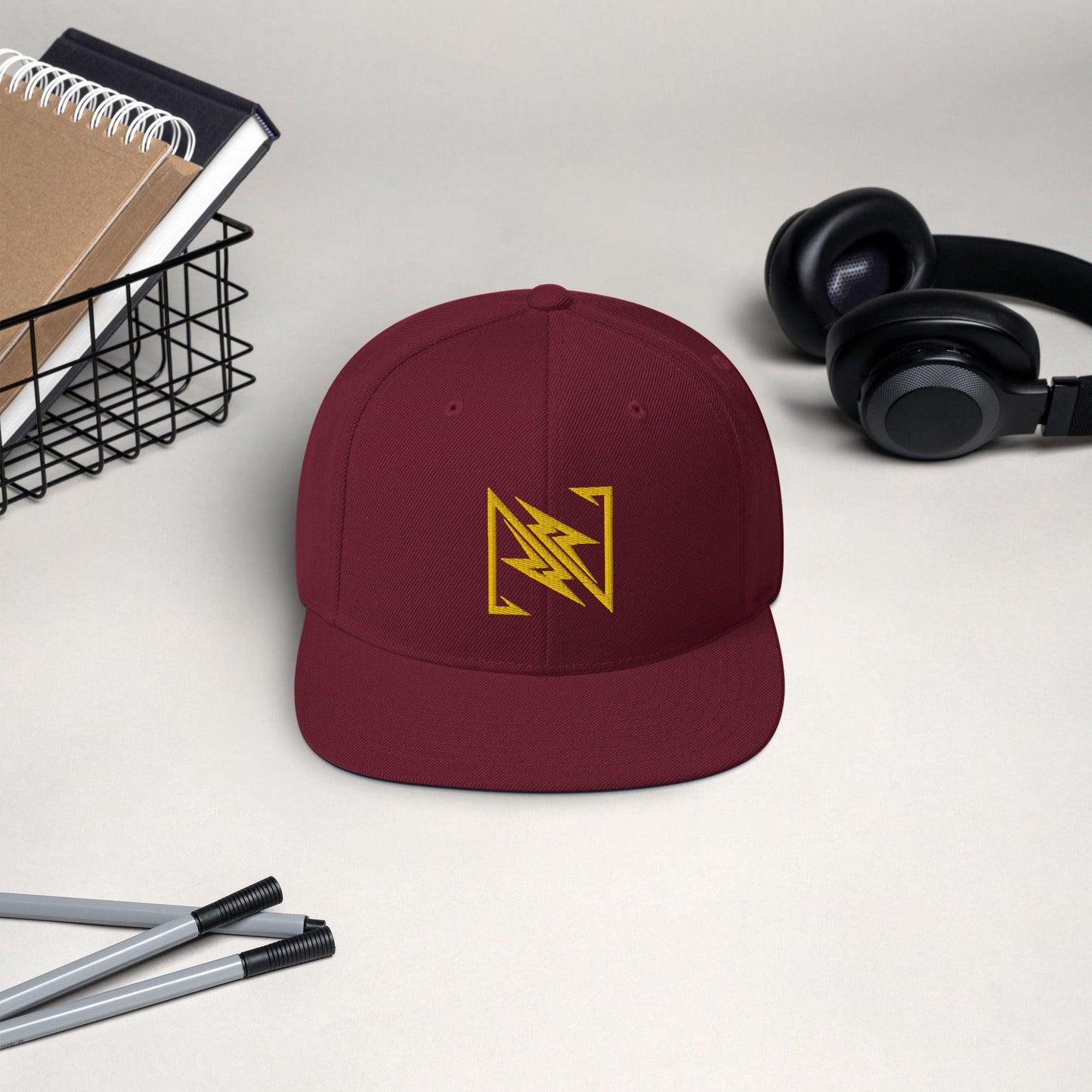 NX Vogue Snapback Hat Cap Maroon  