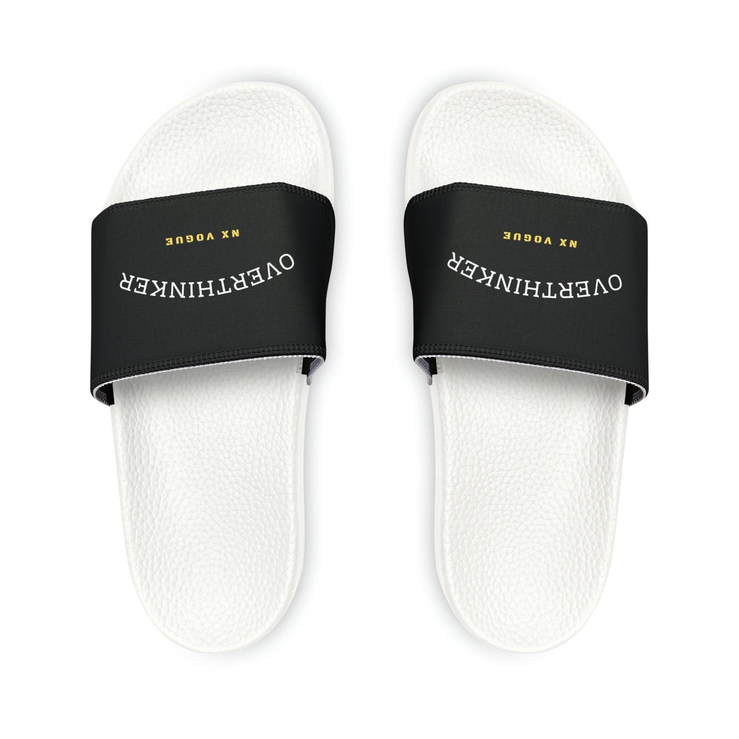 Overthinker Slide Slipper Men's PU Slide Sandals Shoes White US 6 