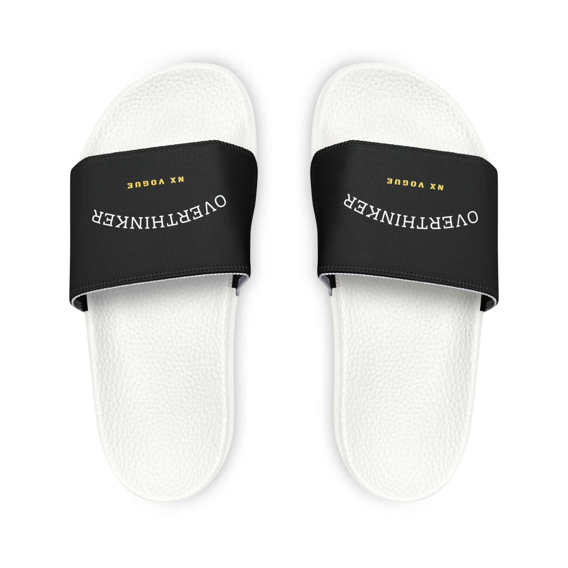 Overthinker Slide Slipper Men's PU Slide Sandals Shoes White US 6 