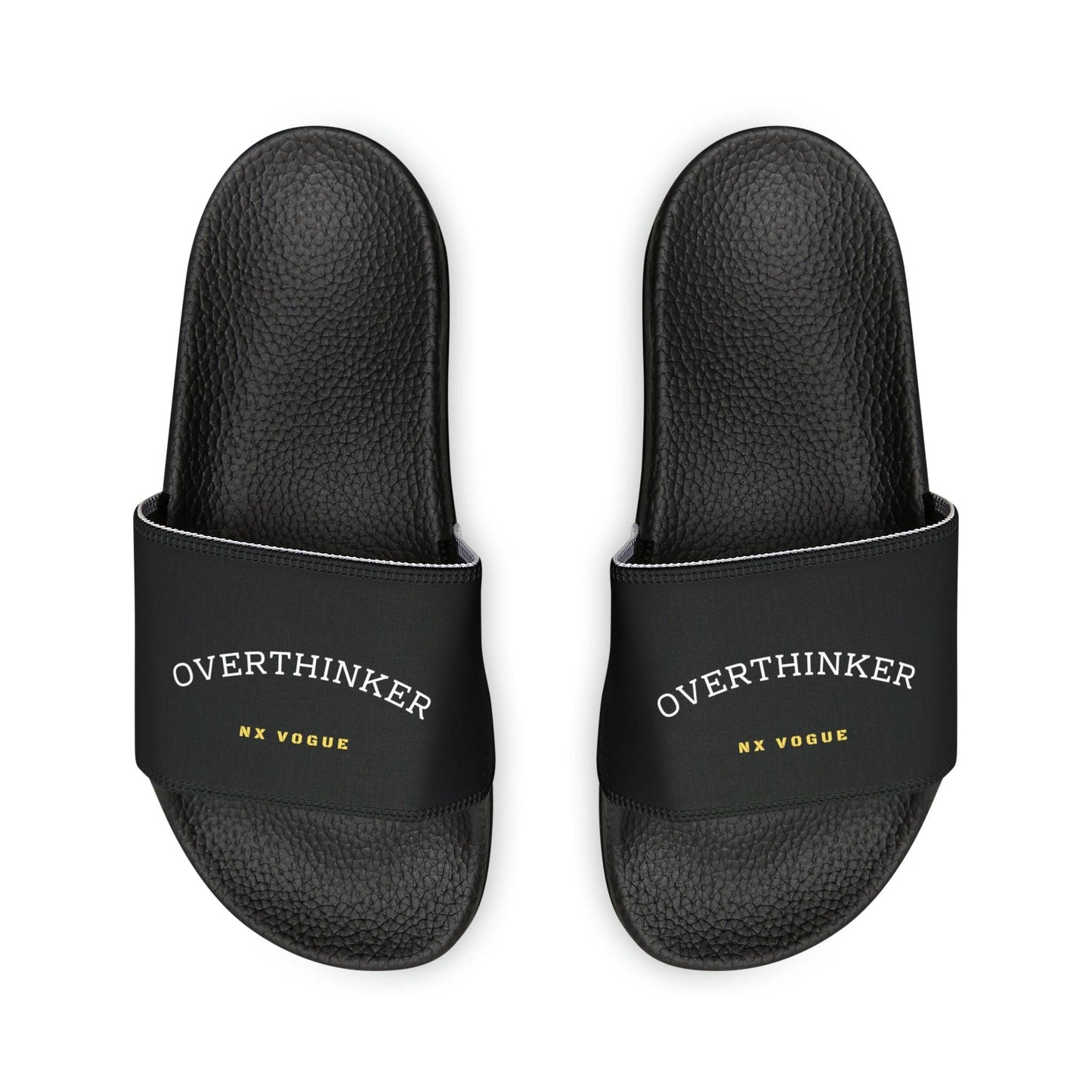 Overthinker Slide Slipper Men's PU Slide Sandals Shoes   