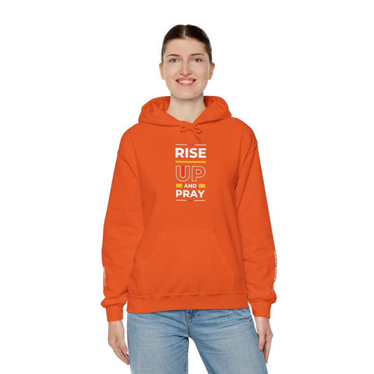 Raise Up Unisex Heavy Blend™ Hooded Sweatshirt Hoodie Orange S 