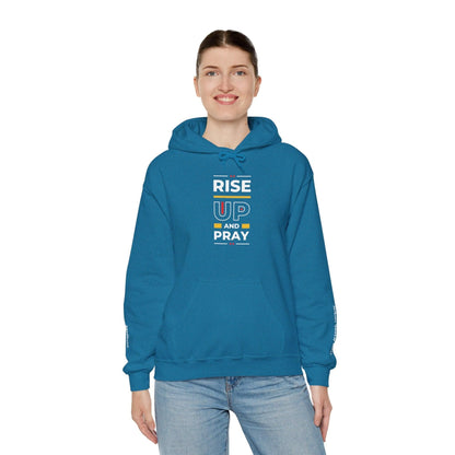 Raise Up Unisex Heavy Blend™ Hooded Sweatshirt Hoodie Antique Sapphire L 