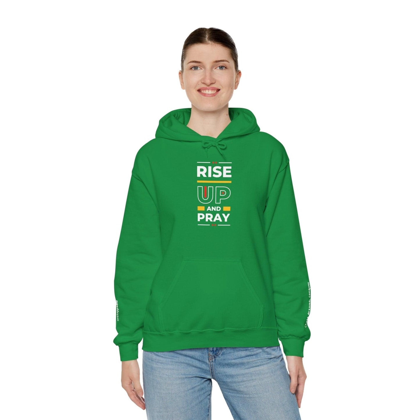 Raise Up Unisex Heavy Blend™ Hooded Sweatshirt Hoodie Irish Green S 