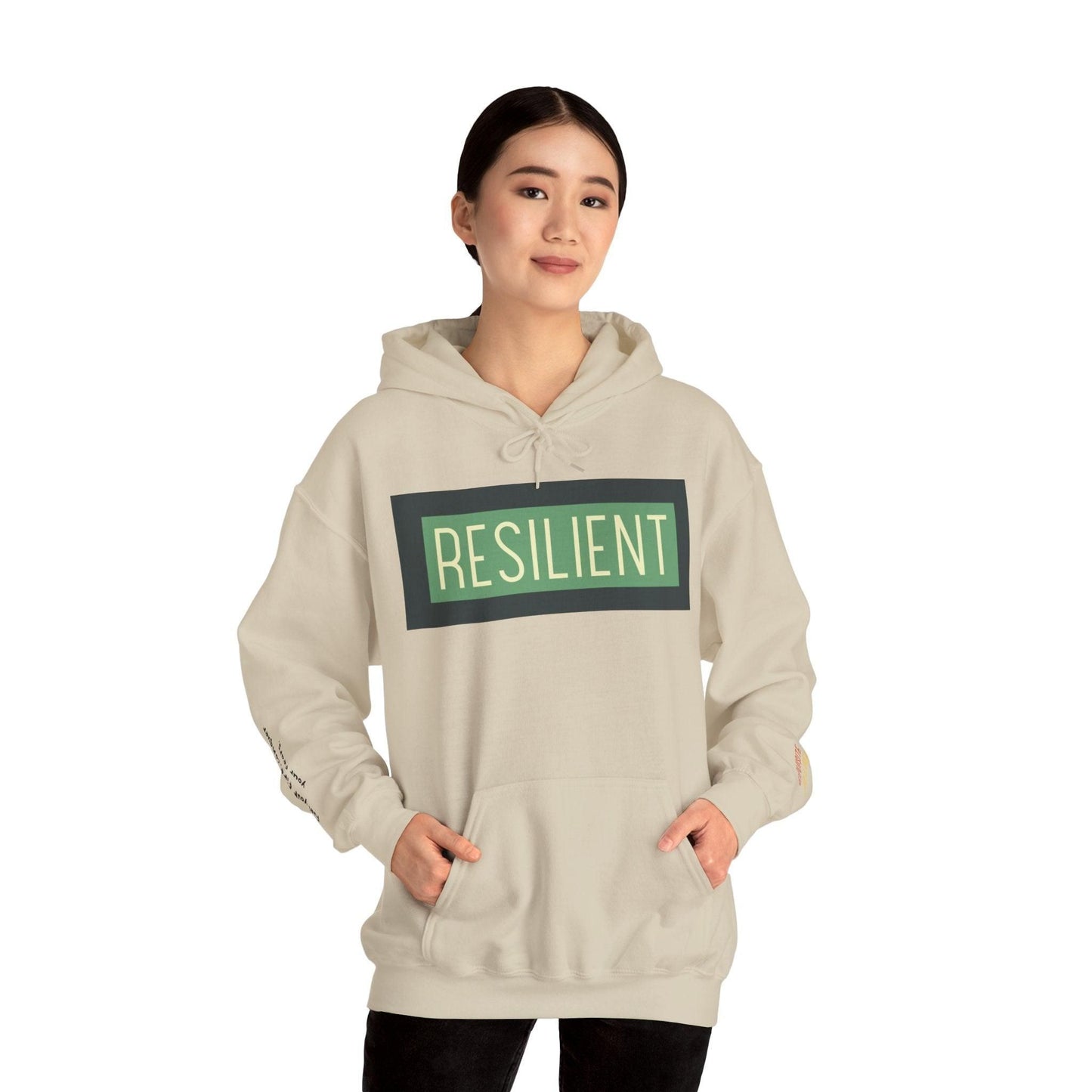 Resilient Unisex Heavy Blend Hooded Sweatshirt Hoodie Sand S 