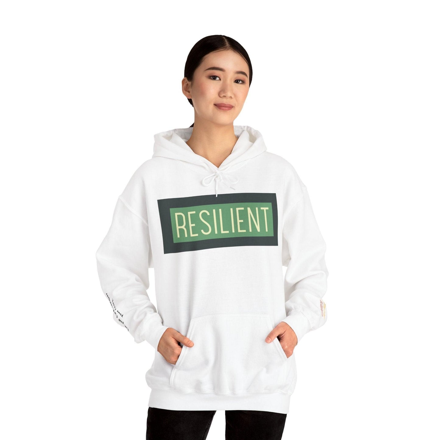 Resilient Unisex Heavy Blend Hooded Sweatshirt Hoodie White S 