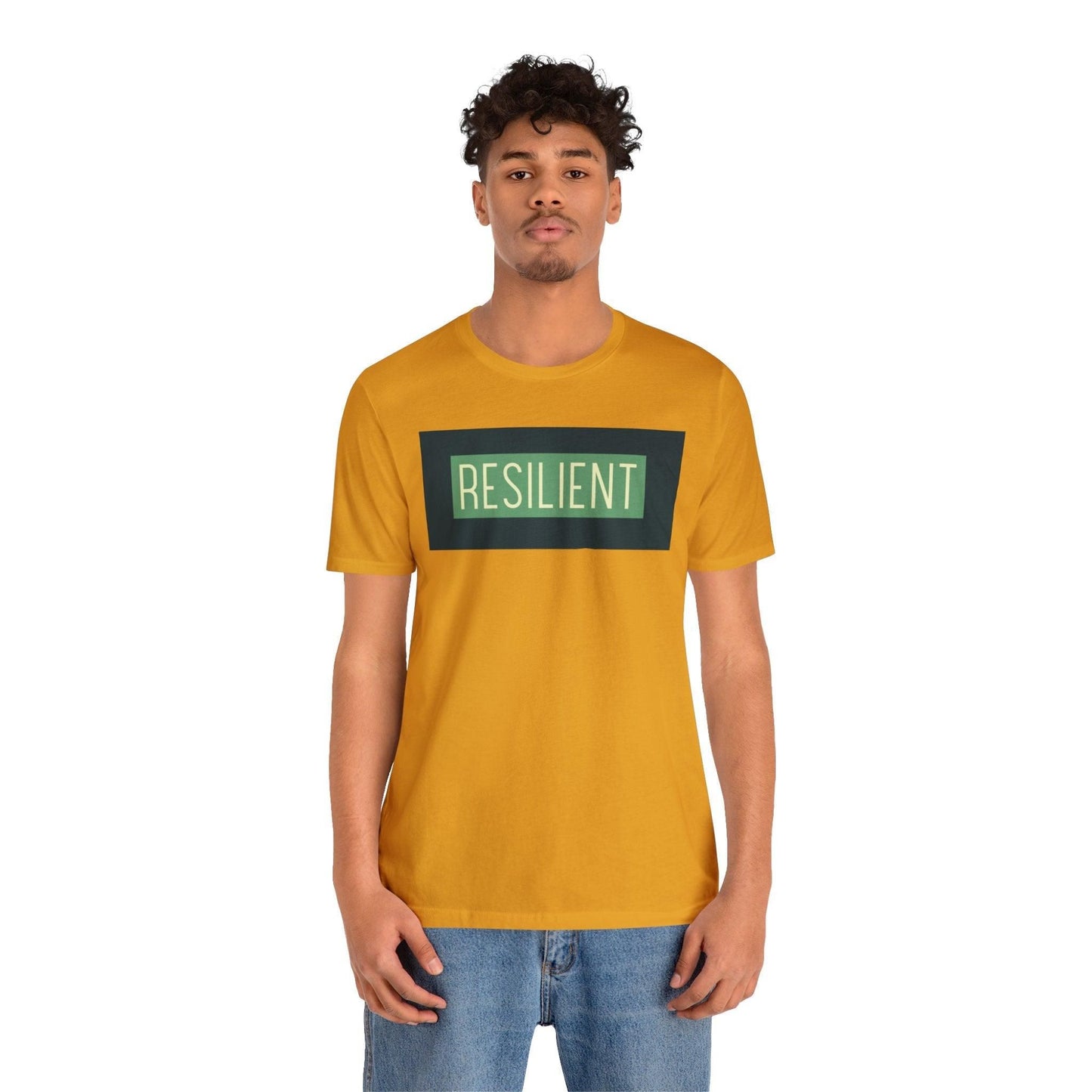 Resilient Unisex Tee T-Shirt Mustard XS 
