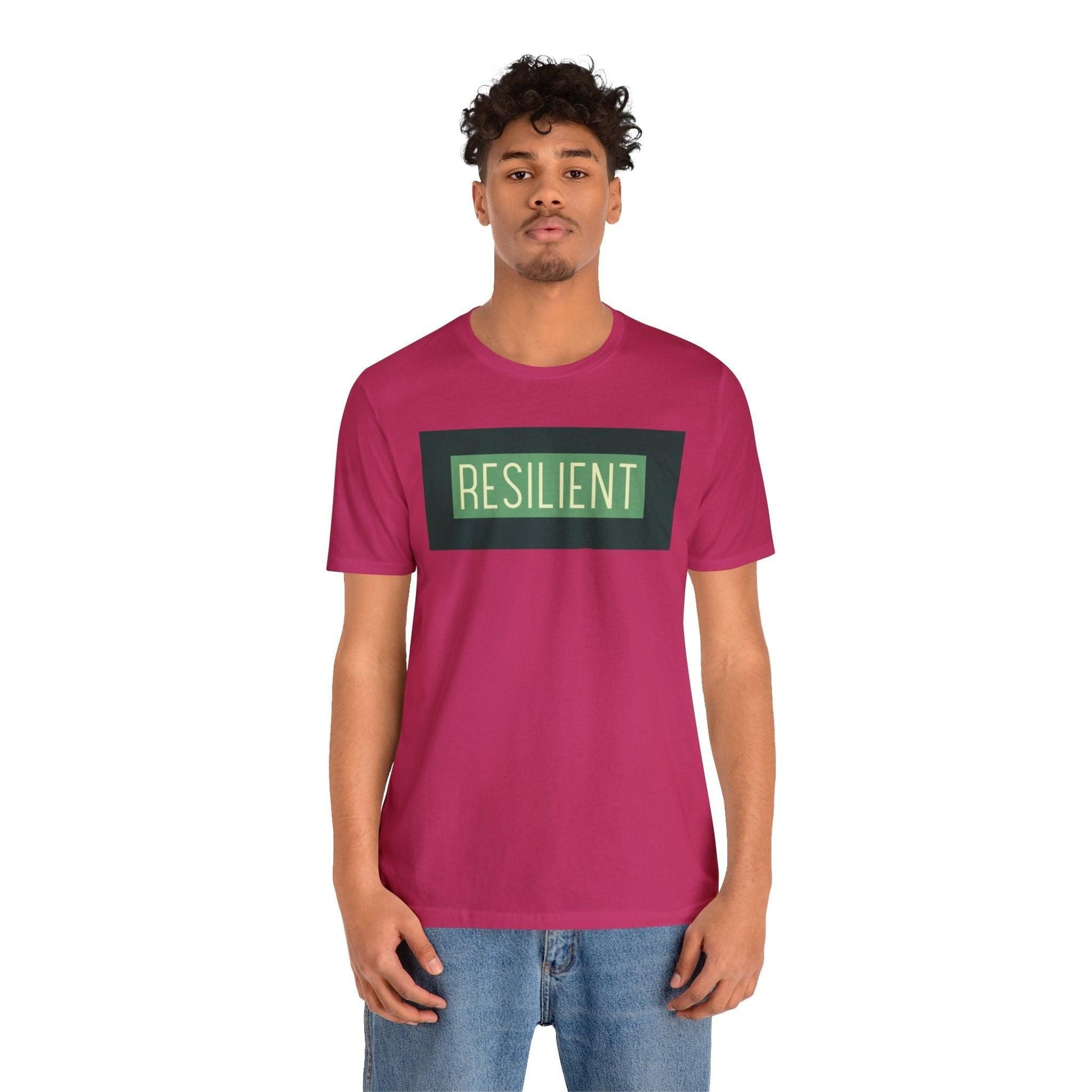 Resilient Unisex Tee T-Shirt Berry XS 