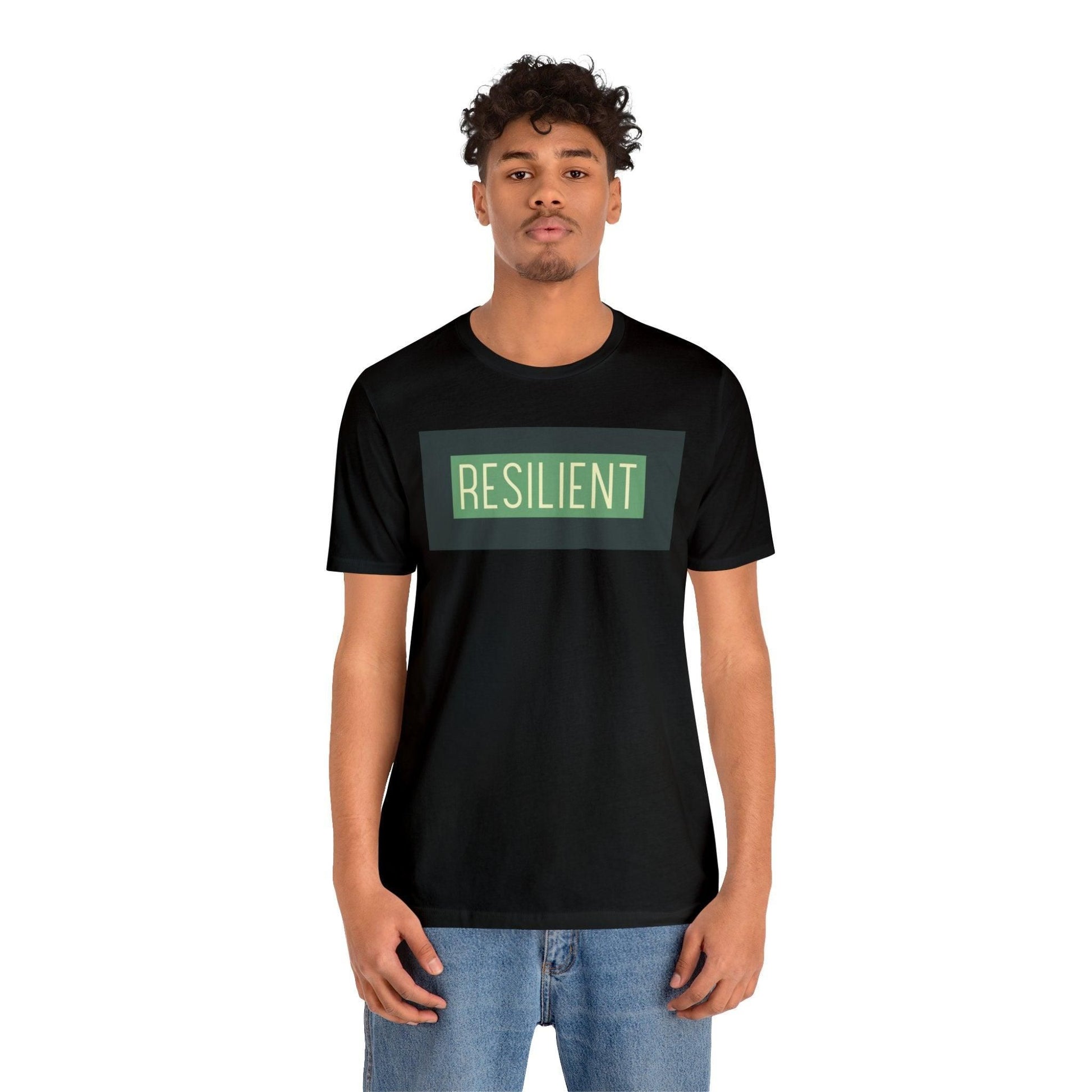 Resilient Unisex Tee T-Shirt Black XS 