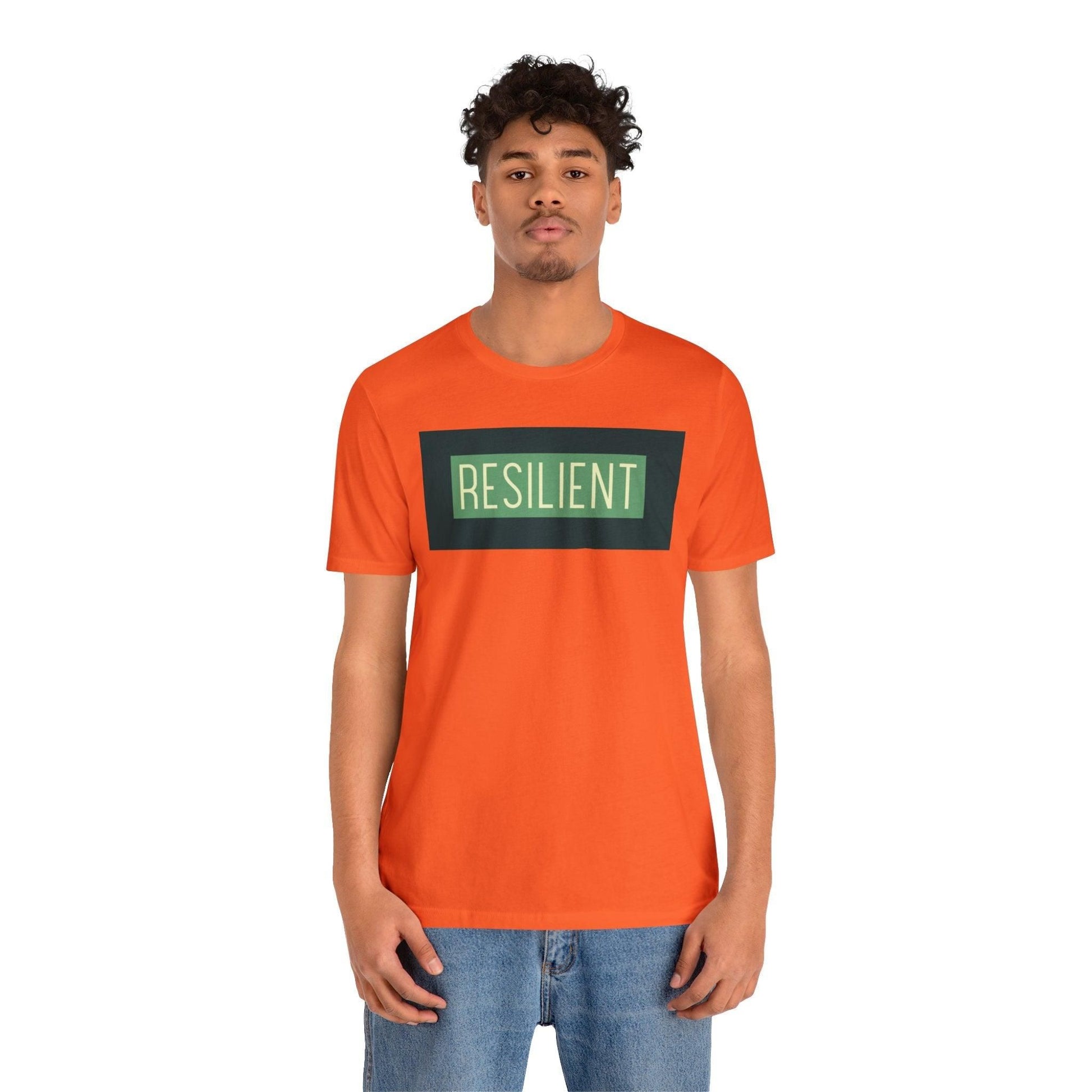 Resilient Unisex Tee T-Shirt Orange XS 