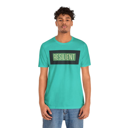 Resilient Unisex Tee T-Shirt Teal XS 