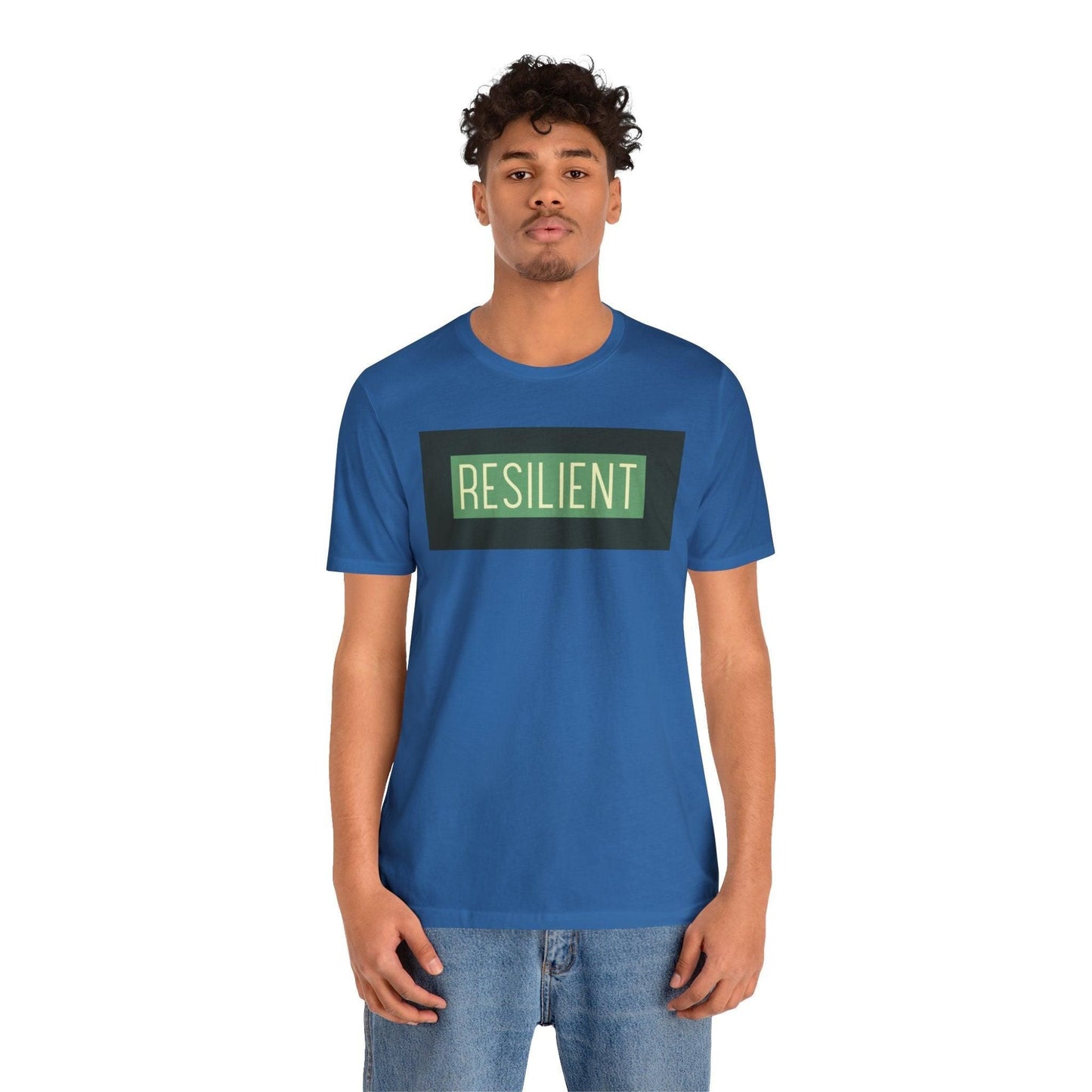 Resilient Unisex Tee T-Shirt Columbia Blue XS 