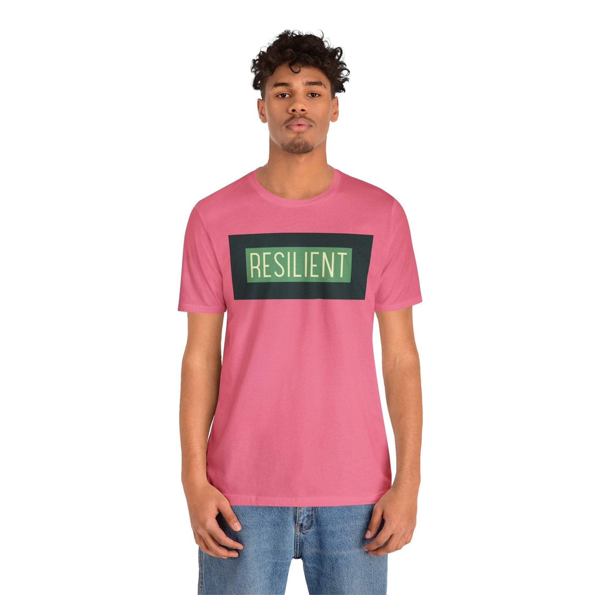 Resilient Unisex Tee T-Shirt Charity Pink XS 