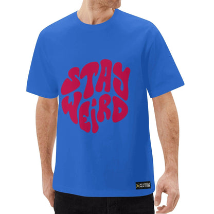 Stay Weird T-Shirt Blue - NX Vogue New York | Luxury Redefined