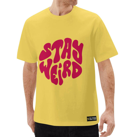 Stay Weird T-Shirt Yellow - NX Vogue New York | Luxury Redefined