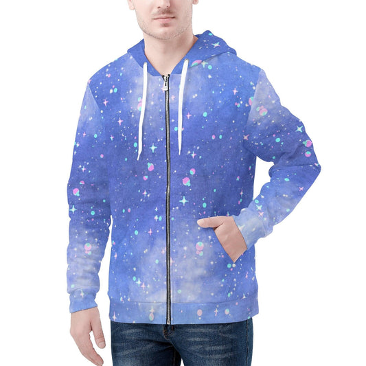 Unisex All Over Print Galaxy Hoodie  S  