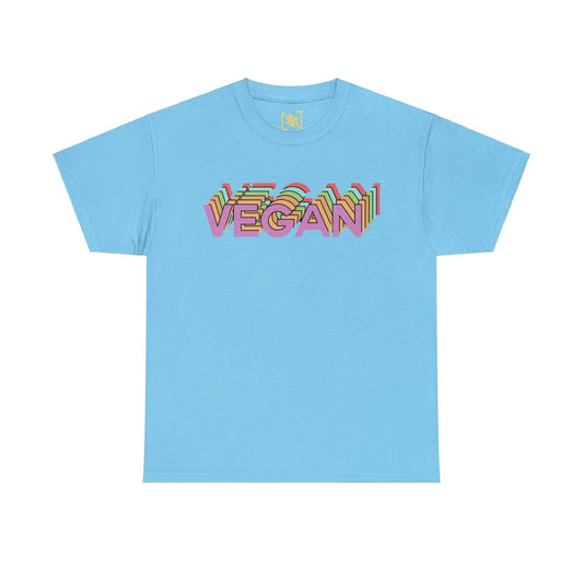 Vegan Logo Unisex Tee T-Shirt Sky S 