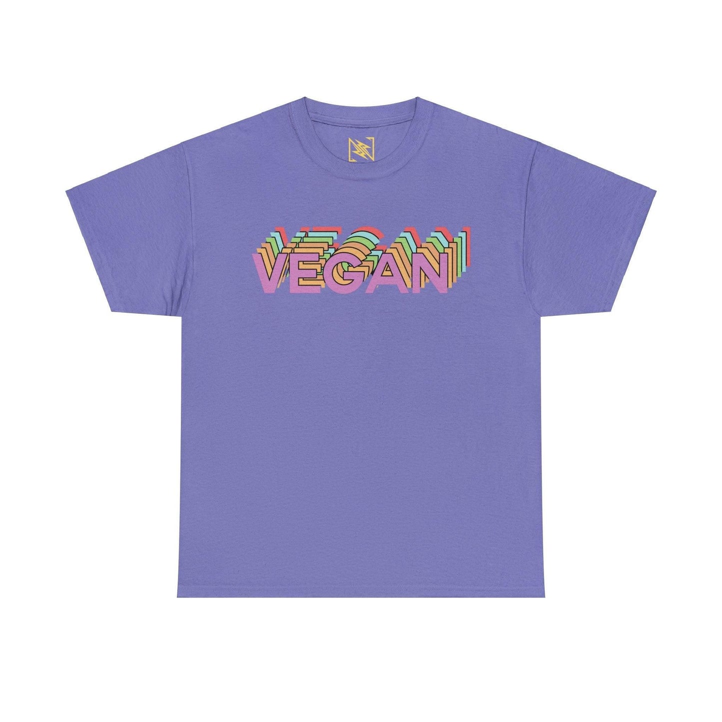 Vegan Logo Unisex Tee T-Shirt Violet S 