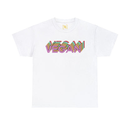 Vegan Logo Unisex Tee T-Shirt White S 