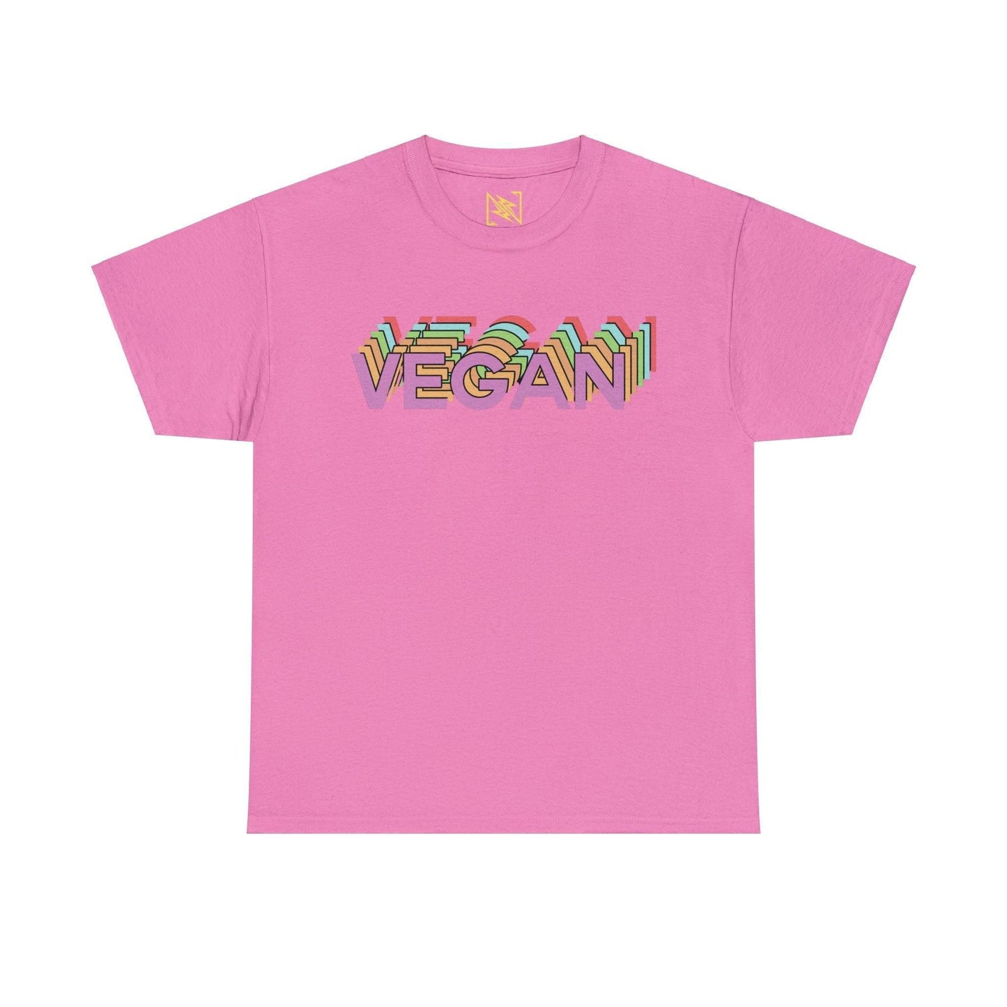 Vegan Logo Unisex Tee T-Shirt Azalea S 