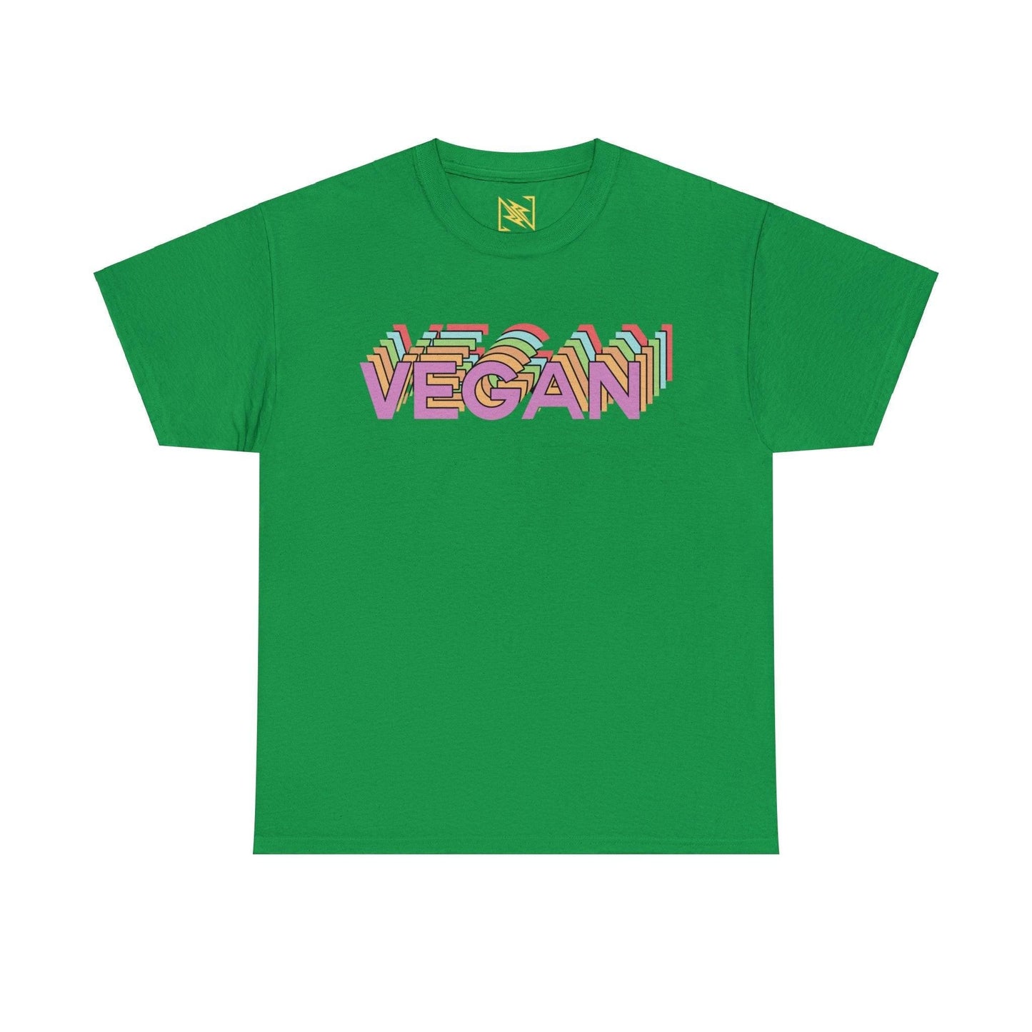Vegan Logo Unisex Tee T-Shirt Irish Green S 