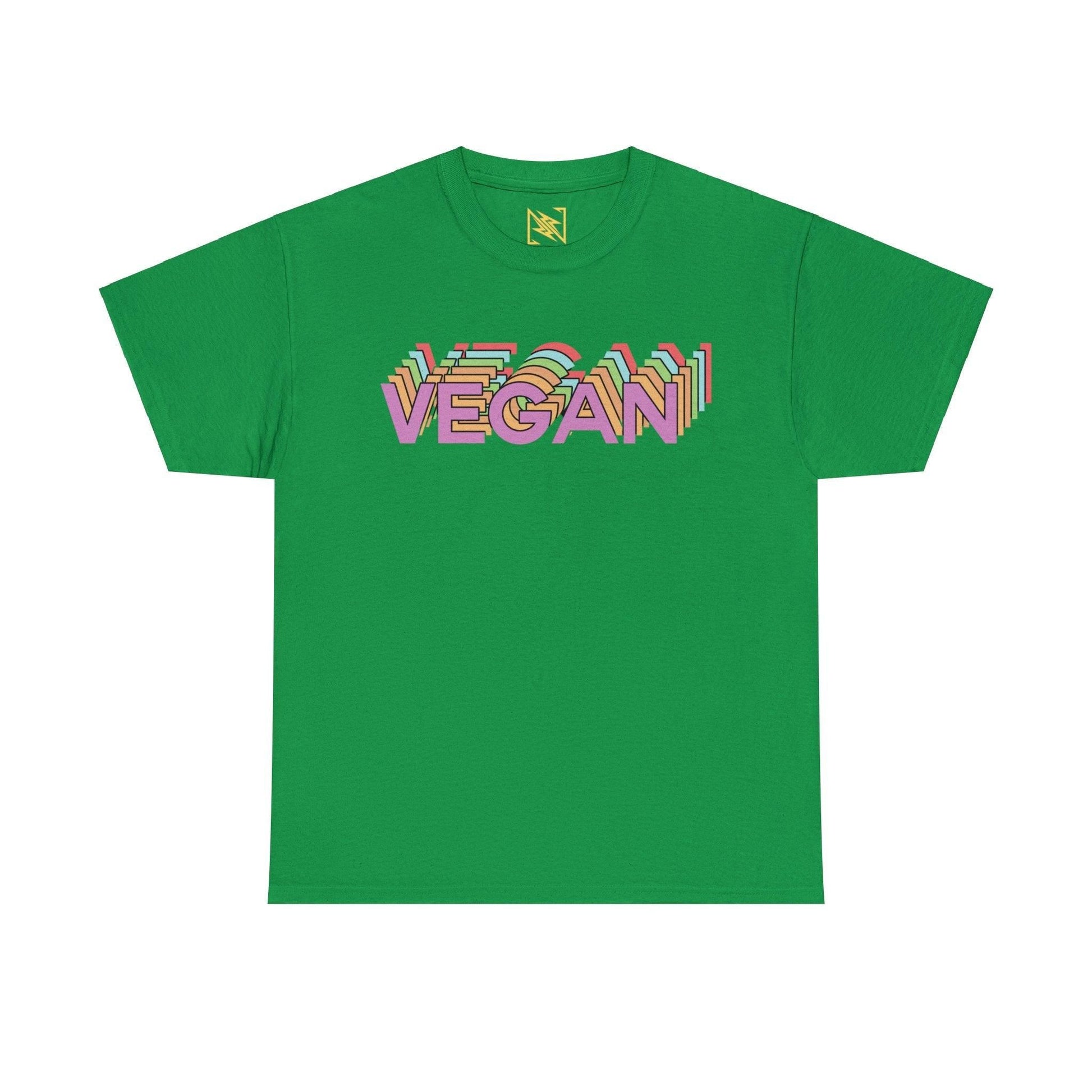 Vegan Logo Unisex Tee T-Shirt Irish Green S 