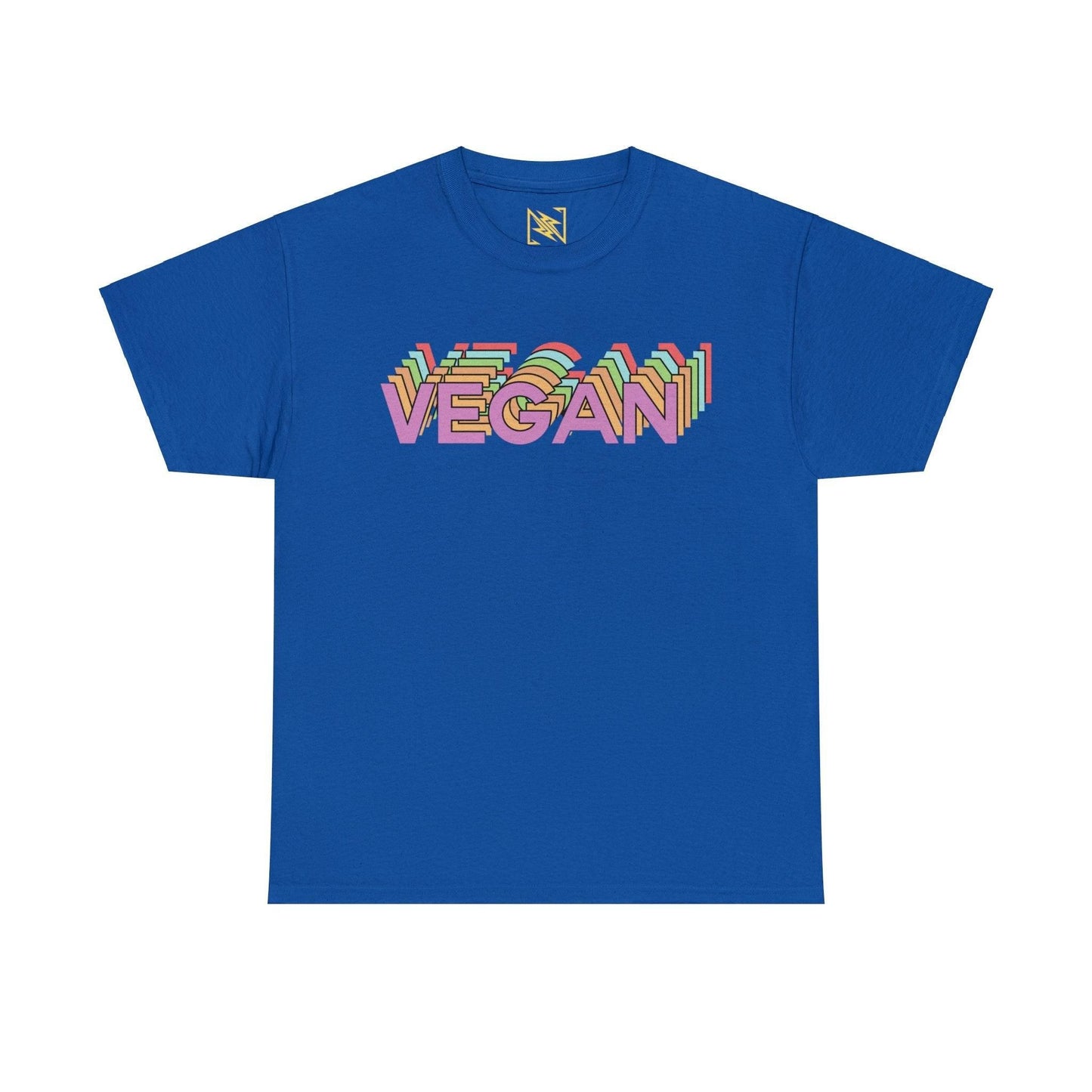 Vegan Logo Unisex Tee T-Shirt Royal S 