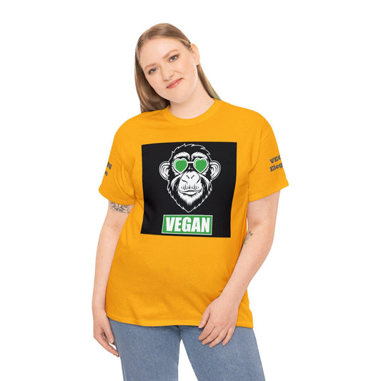 Vegan Premium Unisex Tee T-Shirt Gold S 