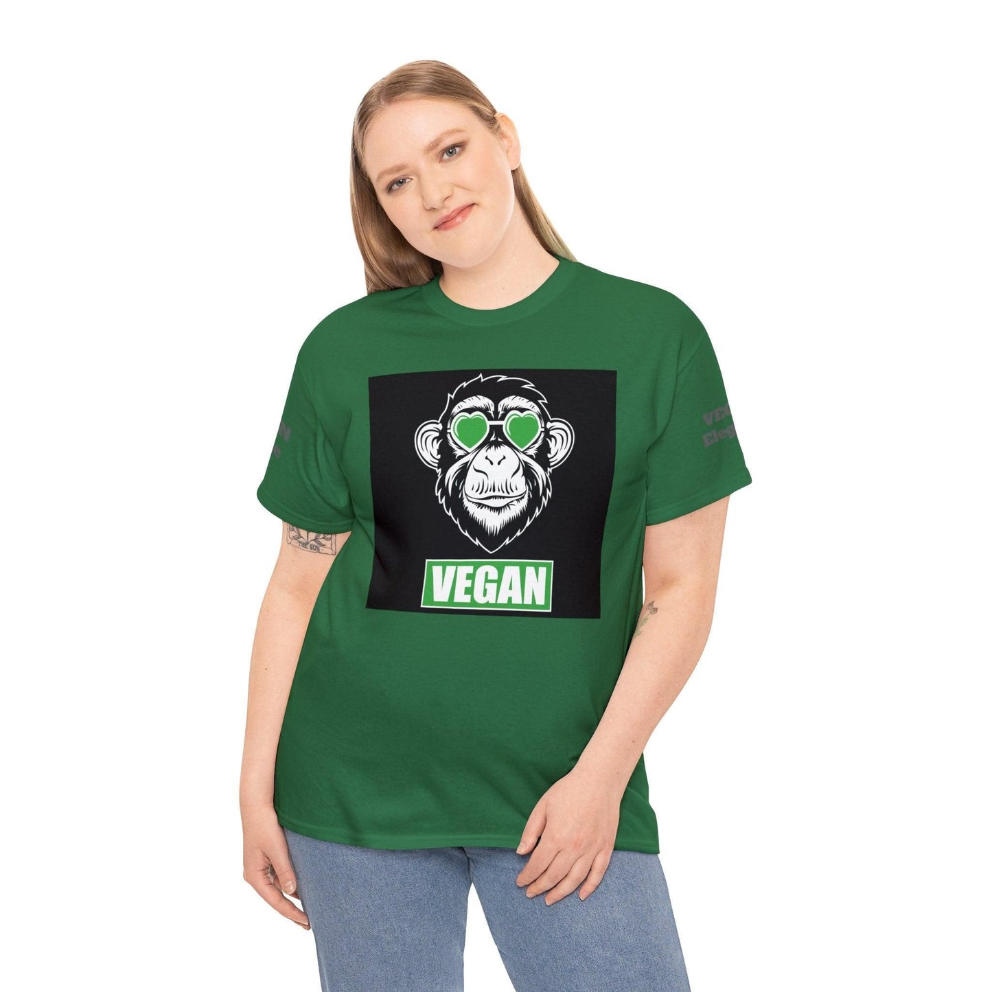 Vegan Premium Unisex Tee T-Shirt Turf Green S 