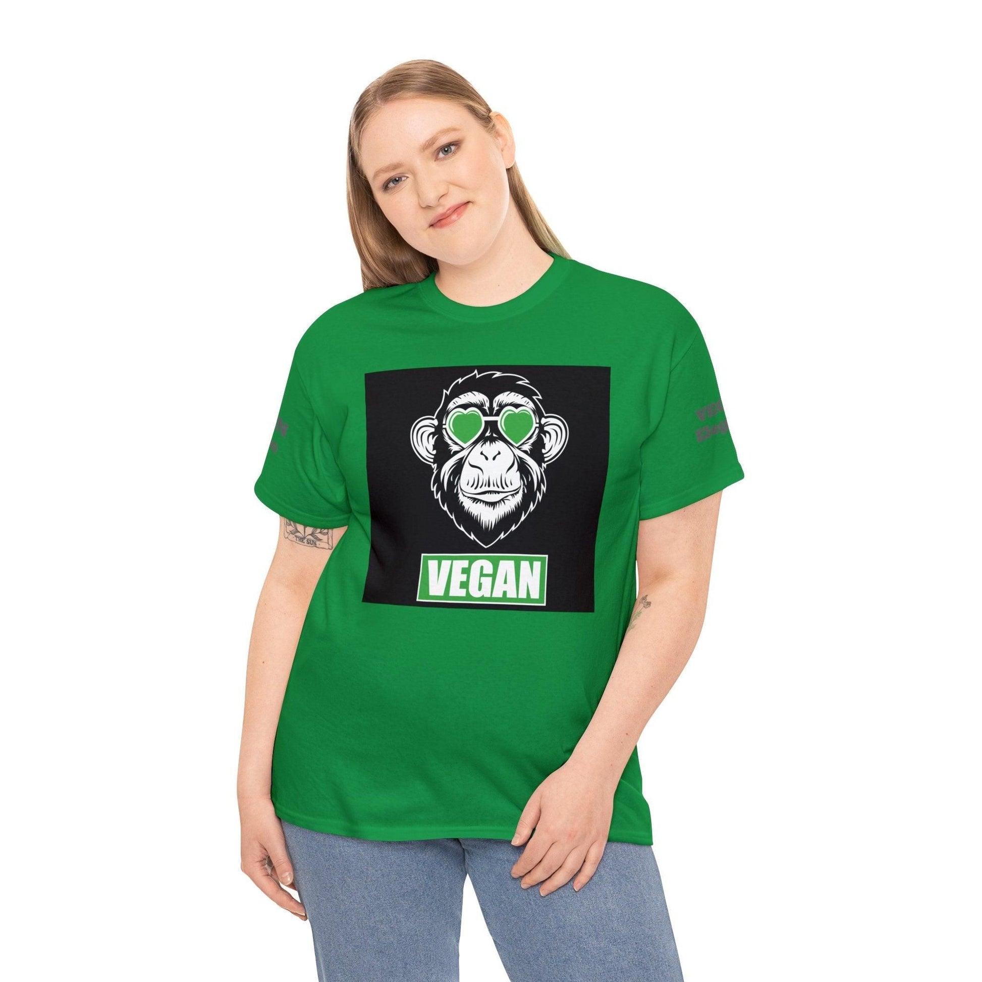 Vegan Premium Unisex Tee T-Shirt Irish Green S 