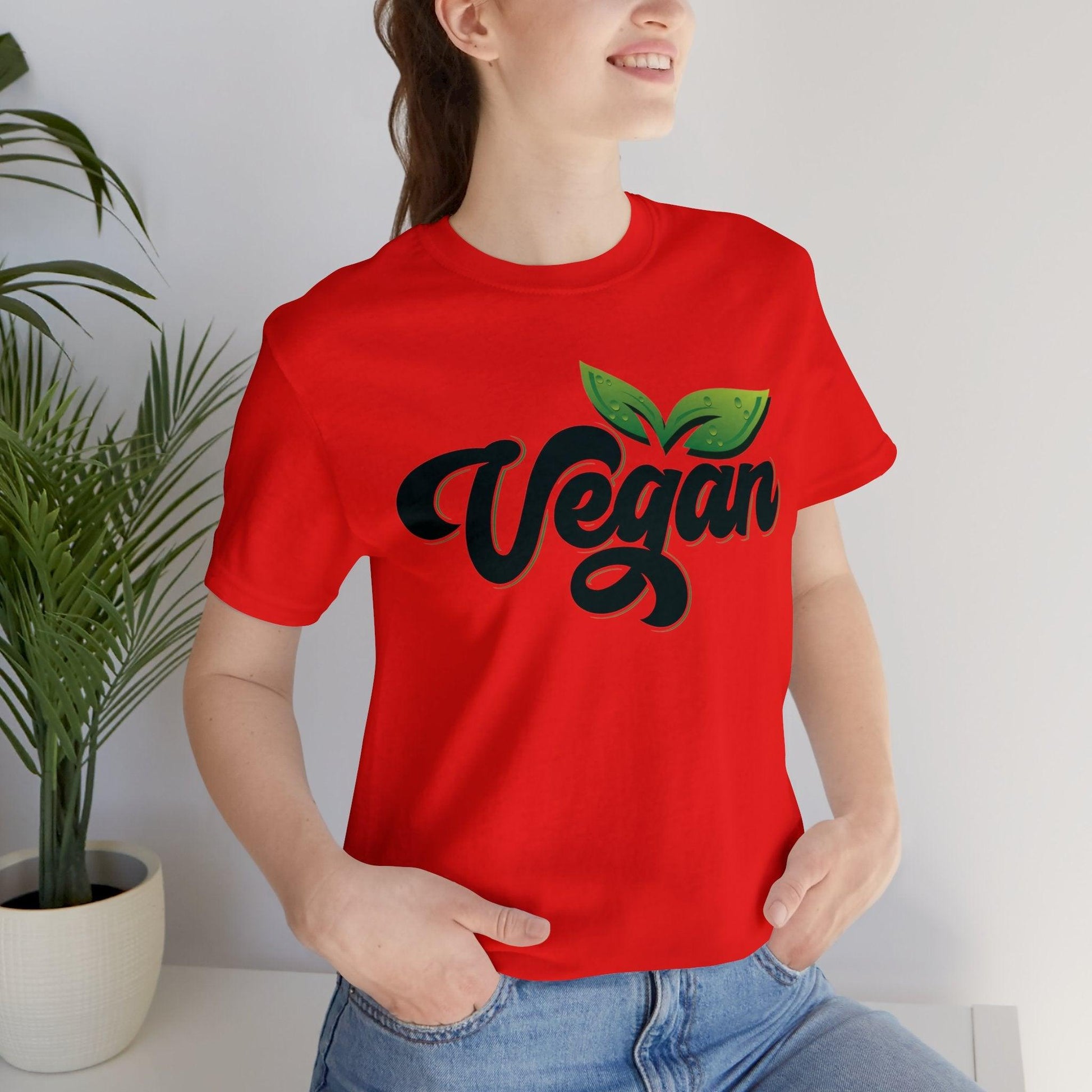 Vegan Unisex  Short Sleeve Tee T-Shirt Poppy S 