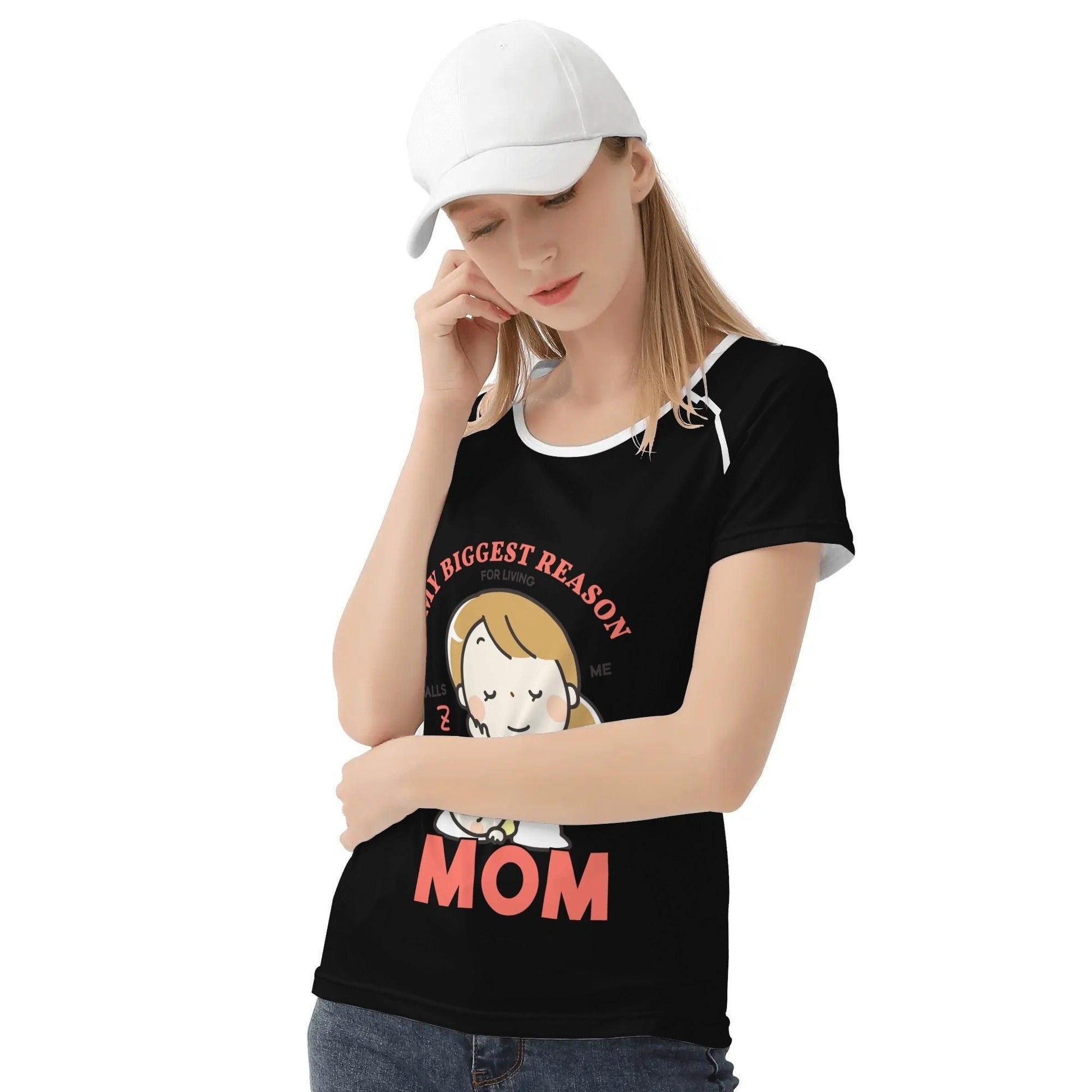 Momicorn womens t-shirt black - NX Vogue New York | Luxury Redefined