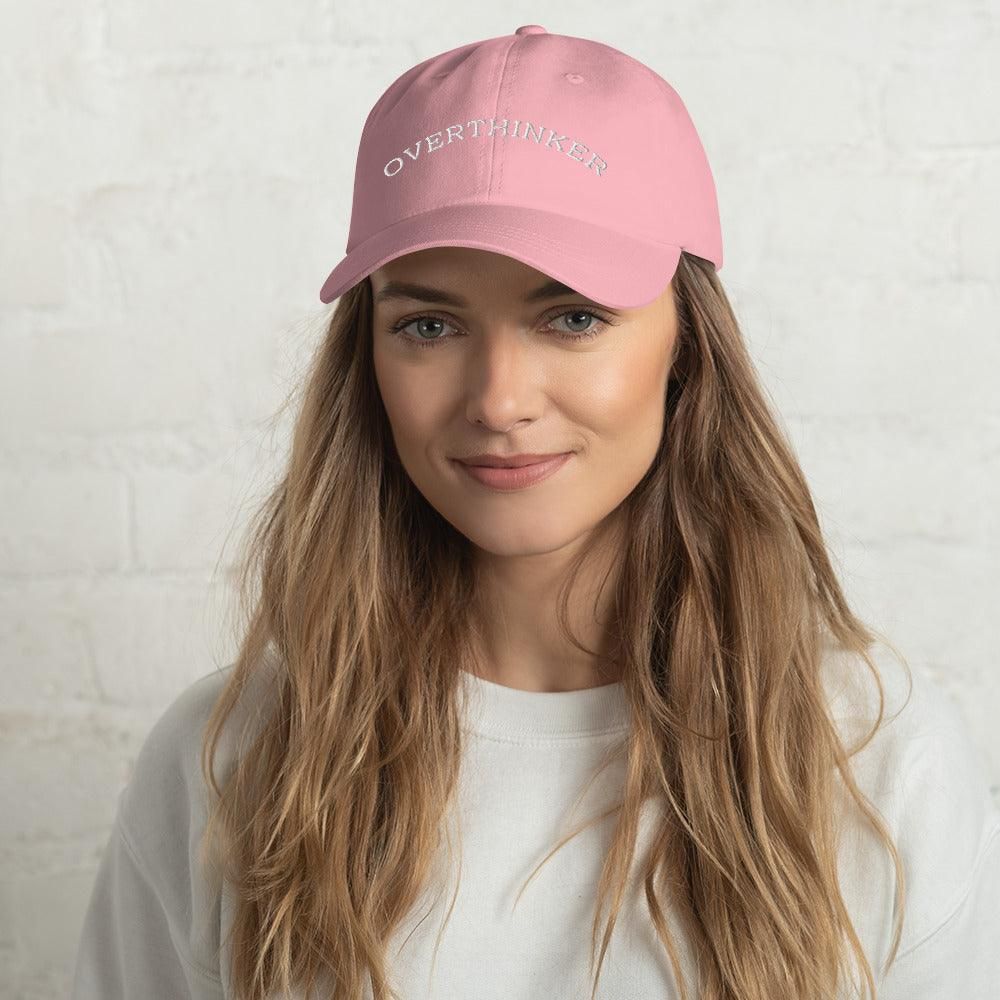 Overthinker Dad Vogue hat Cap Pink  
